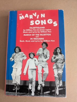 The Marvin Songs by William Finn & James Lapine, 198, HC with DJ, EXTREMELY RARE - Image 1 of 4