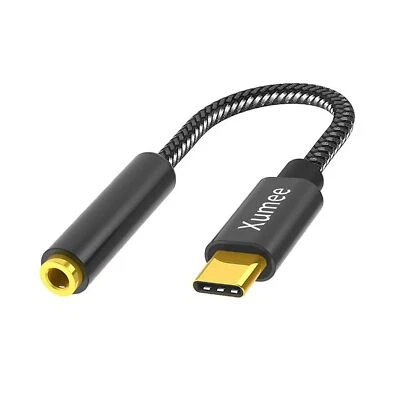 USB C to 3.5mm Headphone Adapter - USB Type C to AUX Audio Jack Hi-Res DAC Do... - image 1 of 4