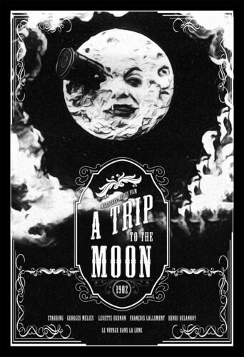 Eine Reise zum Mond 3 - Poster (A0-A4) Film Bild Kunst Wanddekor Schauspieler