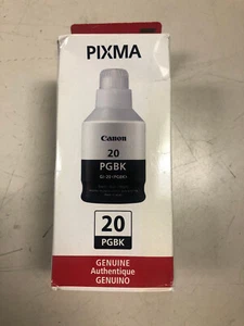 New Genuine Canon Pixma 20 PG Black Ink Bottle - Picture 1 of 2