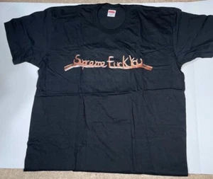 Supreme Fuck-u Tee T-Shirt Herren XL Schwarz Pre-shrunk 100% Baumwolle USA NEU - Bild 1 von 4