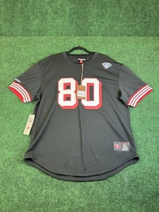 San Francisco 49ers Jerry Rice Mitchell & Ness 75TH Patch M&N Jersey Size XL - Picture 1 of 12