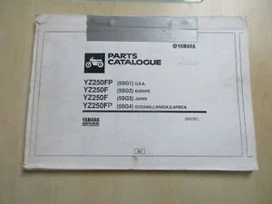 Yamaha YZ 250 FP YZ250F Katalog części zamiennych Catalogue 2A5SG-100E1 - Zdjęcie 1 z 2