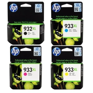 PAQUETE DE 4 CARTUCHOS DE TINTA ORIGINALES HP932XL + HP933XL / C2P42AE B/C/M/Y - ENVIADOS RÁPIDAMENTE - Imagen 1 de 2