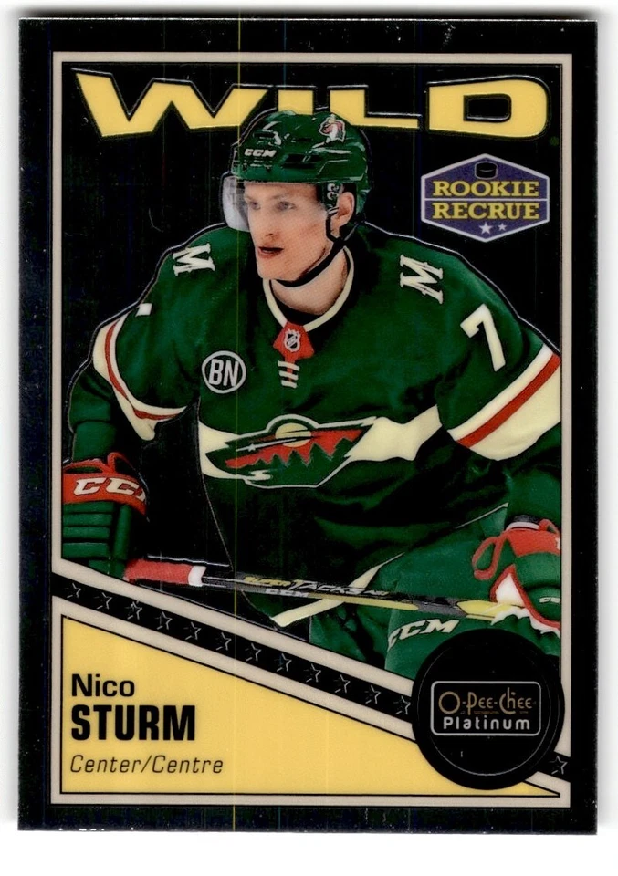 2019-20 O-Pee-Chee Platinum Retro Nico Sturm Rookie #R-82 Minnesota Wild - Image 1 of 2