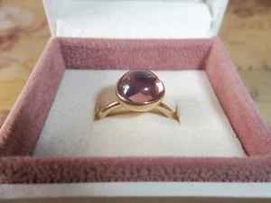 Genuine Authentic Pandora 14ct Gold Poetic Droplet Blush Ring 150185NBP Size 56 - Picture 1 of 4