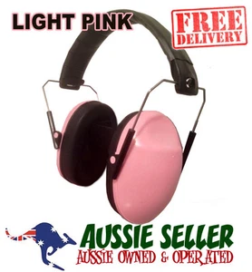 SLIMLINE STANDARD LADIES GIRLS KIDS PROTECTION EARMUFFS - PINK - FREE POSTAGE!! - Picture 1 of 4