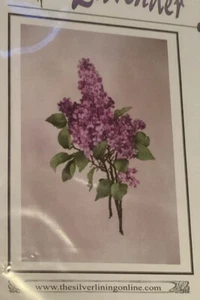 The Silver Lining LAVENDER LILACS Cross Stitch Pattern #156 Marc Saastad c1 - Picture 1 of 6