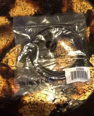 Ematic EMC60HD 6ft HDMI Cable Supports up to 1080p Resolution 6' - Black - Image 1 of 4