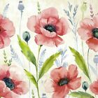 MOHANA cream poppies spring flowers paper lunch napkins 3 ply 33 cm square