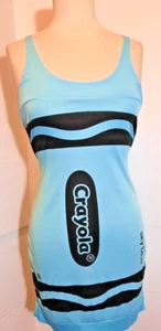 Vestido Crayola Crayón Novedad - Talla S Halloween/Disfraz de Maestro - Azul Cielo - Imagen 1 de 6