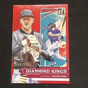 2022 Donruss Base Diamond Kings Red #29 Trevor Story /2022 - Red Sox Rockies