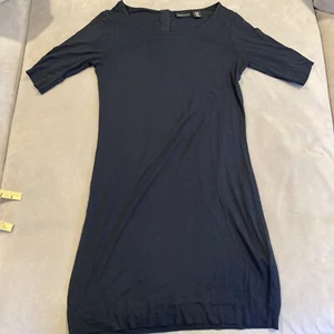 Adrienne Vittadini - 3/4 Sleeve - Stretch - Button Back - Blue Casual Dress - XS - Picture 1 of 7