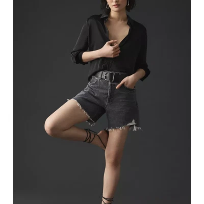 Citizens of Humanity Elle V-Front Shorts 23 NWT Neutron - Image 1 of 4