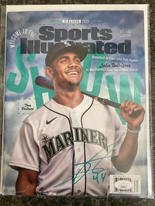 JULIO RODRIGUEZ SIGNED SPORTS ILLUSTRATED MAGAZINE MARINERS JSA COA AUTOGRAPH - Picture 1 of 1