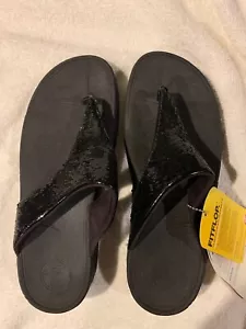 women's Fitflop sandal black EU 42 US 10 NWOB - Picture 1 of 3