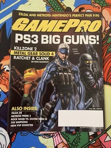 GamePro Magazine Issue 230 November 2007 Metal Gear Solid 4 Halo Topps Cards PS3 - Picture 1 of 5