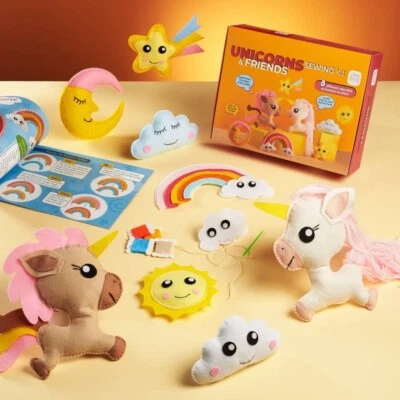 Unicorn Sewing Kit for Kids – DIY Plush Craft Set – Ages 8+ – Makes 8 Toys - Image 1 of 4