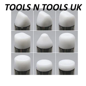 Nylon Hammer Fittings Inserts / Head Tips Jeweller's Planishing Hammer 9 Designs - Bild 1 von 5