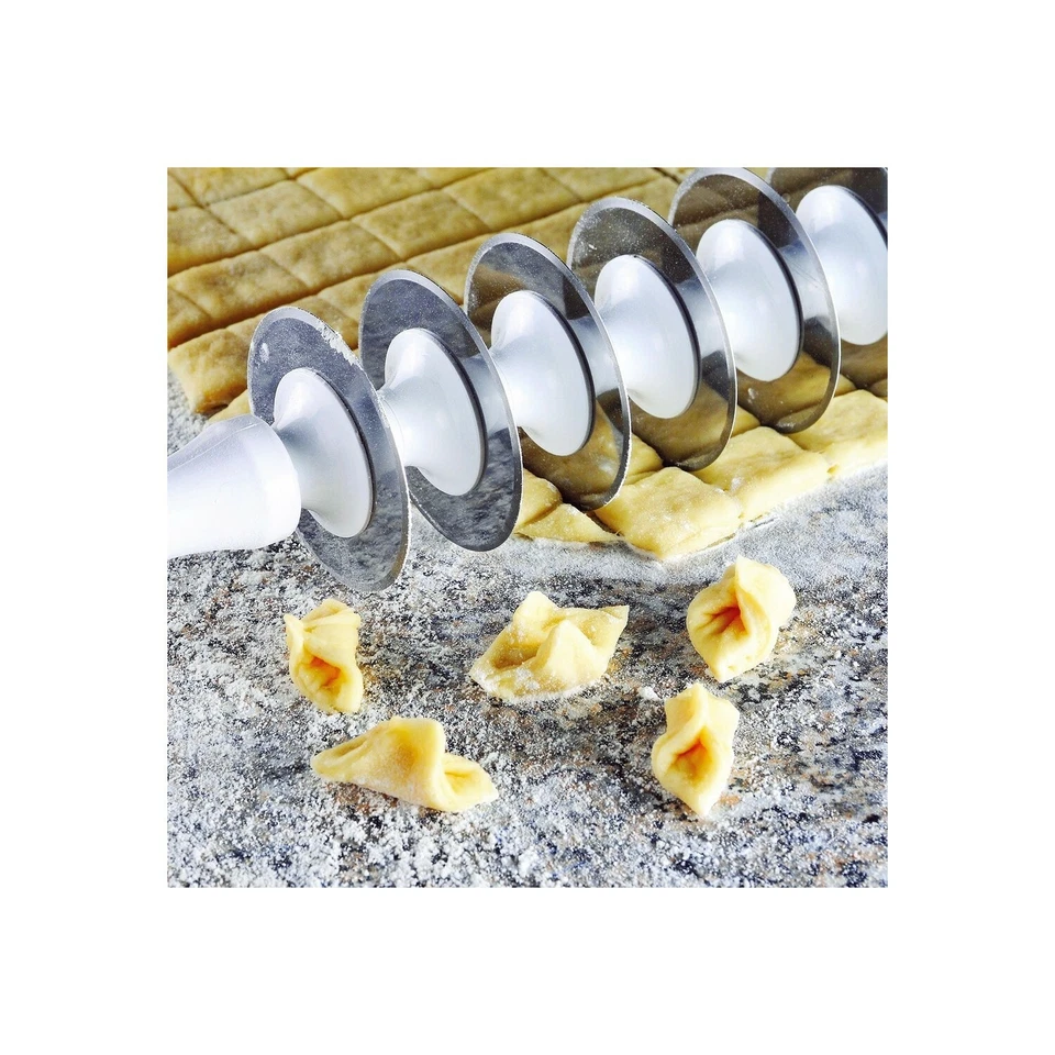 Teigschneider Nudeln Teigrolle Teigwalze 9 Messer Schneider  - Bild 1 von 4