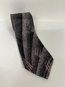 Corbata a rayas rosa multicolor Johnny Carson 100 % seda italiana para hombre usada en excelente estado - Imagen 1 de 7