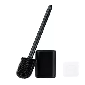 Toilet Brush And Holder Bathroom Toilet Brush Holder Set Silicone Toilet Brush - Picture 1 of 7