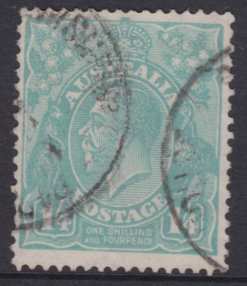 1932 年澳大利亚 1'4 千克伏绿松石 C of A WMK 二手 REF:KGT47 — 第 1/1 张图片