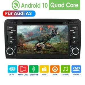 Android 7" GPS Nav Car Stereo Radio Bluetooth DVD For Audi A3 S3 S3 RS3 2003-12 - Picture 1 of 12
