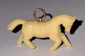 Vintage Plastic Celluloid Horse Charm - Picture 1 of 4