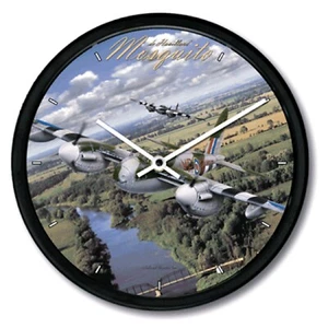 New AVIATION Trintec de HAVILLAND MOSQUITO Clock 10" Aviator Fighter Plane WWII - Picture 1 of 2