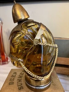 Vintage Horse GLASS MUSICAL DECANTER “HOW DRY I AM" MCM Decor  WORKS - Picture 1 of 8