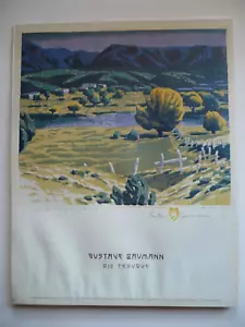 GUSTAVE BAUMANN, VINTAGE DRUCK MUNSON GRAFIKEN Rio Tesuque New Mexico Santa Fe - Bild 1 von 13