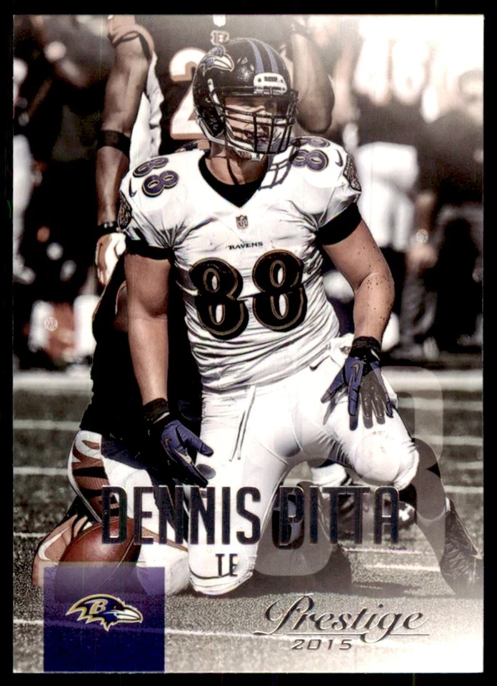 2015 Panini Prestige Dennis Pitta Baltimore Ravens #58 - Image 1 of 2