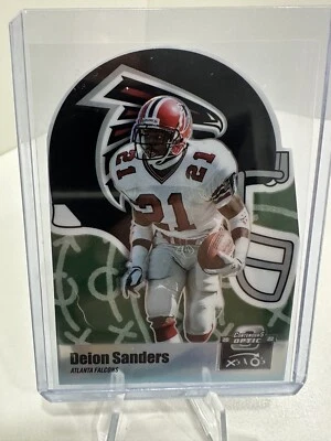 Deion Sanders 2022 Donrus Optic X’s And O’s Silver Insert Falcons  - Image 1 of 3