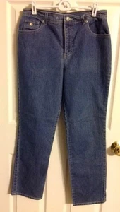 Pantalones de mezclilla para mujer Gloria Vanderbilt Amanda medianos azul talla 10 Dungarees - Imagen 1 de 9