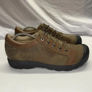 Keen Austin SPD Pedal Shoes Men's US 11.5 EU 45 Leather Cycling Brown - Picture 1 of 18