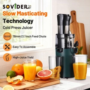Juicer Machine Estrattore di Succo a Freddo Slow Juicer Spremiagrumi Masticating - Foto 1 di 24