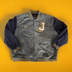 Air Jordan Varsity/Letterman Mantel Herren Gr. XXL Grün Blau Gelb Jumpman - Bild 1 von 4