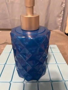 Blue Acrylic Homemade soap dispenser bathroom - Picture 1 of 2