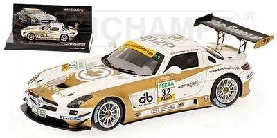 1:43 Minichamps Mercedes Benz Sls Amg Gt3 Bauman Adac Gt 2011 437110392 Modellin - Immagine 1 di 2