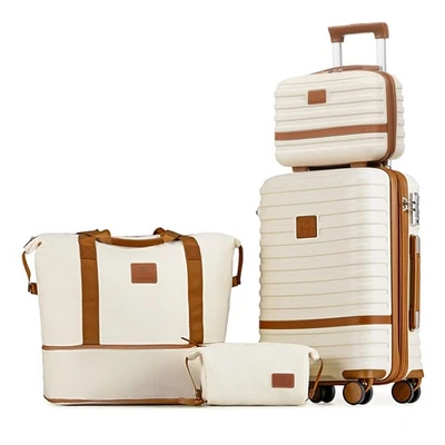 Juego de equipaje rígido expandible con ruedas giratorias para viaje Foto 1 de 4