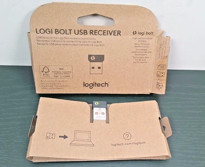 Receptor USB Logitech - Logi Bolt - Preto - OpenBox - Imagem 1 de 2