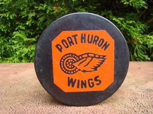 IHL Port Huron Wings Official Hockey Puck 1970's - Bild 1 von 5