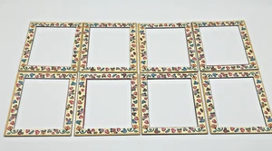 Mary Engelbreit set of 8 Magnetic Photo Frames 2.75"x 3.5" Fridge Flowers Hearts - Picture 1 of 6