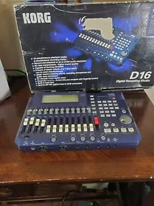 KORG D-16 V2 Digital Recording Studio Recorder 16GB Modded - Tested w/Adapter - Picture 1 of 10