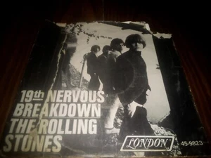 Rolling Stones 19th Nervous Breakdown / Sad Day with Picture Sleeve 7" 45 - Picture 1 of 4