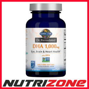 Garden of Life Dr. Formulated DHA 1000mg Fatty Acid, (Citrus) - 30 softgels