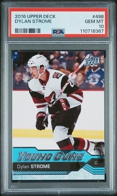 2016 Upper Deck Young Guns Dylan Strome #498 PSA 10 #8367 - Image 1 of 2