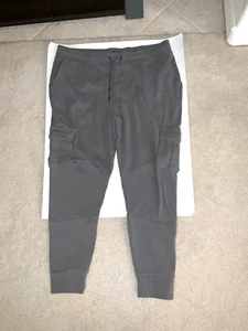 Alpha Forward Mens Cargo Pocket Gray Sweatpants Size 2XL - Picture 1 of 6