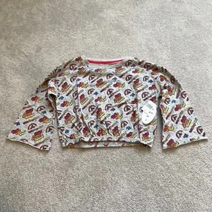 Disney Parks Shirt Girls XS Gray Rainbow Castle WDW Retro Pride Casual Stars New - Picture 1 of 14